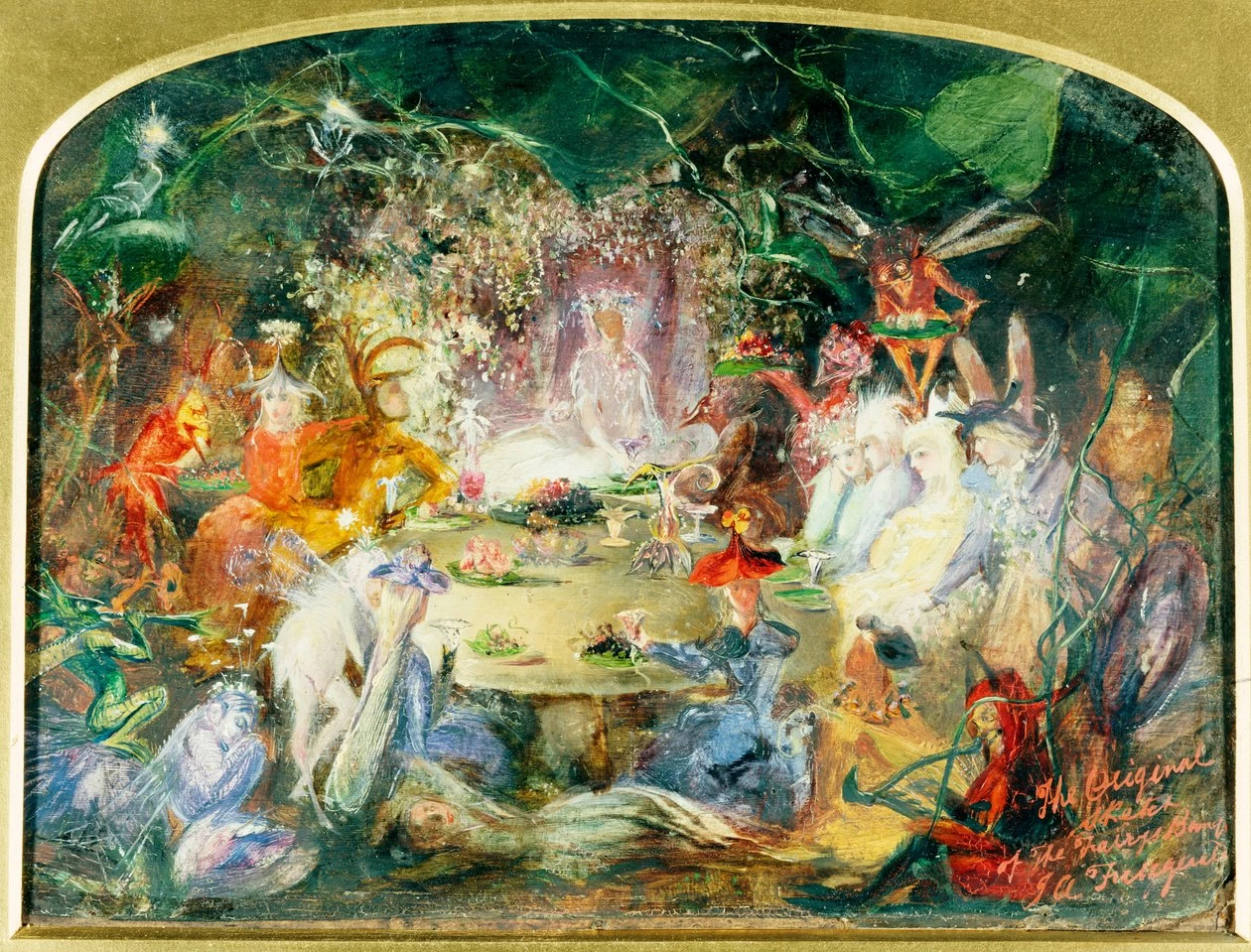 Il disegno originale per Il Banchetto delle Fate
